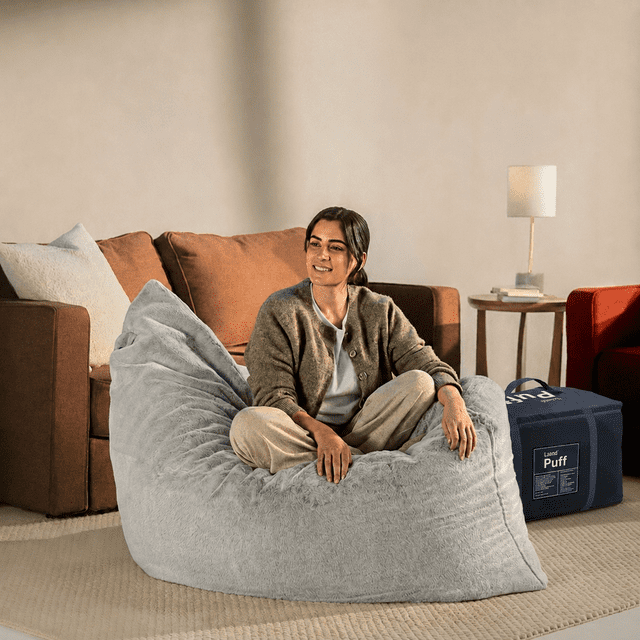 Puff Pillow Luuna Wolf Para Sala, Recámara y Estudio