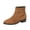 Brown, variant on Willtoo Orthopedics Womens Ankle Boots Low Block Heel Chelsea Booties Side Zipper Round Toe Fall Winter Casual Short Boots