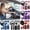 D003- Clear (Style C), variant on Steering Wheel Cover, Car Steering Wheel Covers, 15 in Fit, Car Gear Shift Cover, Seat Belt Cover Pad, Car Console Cover, Air Vent Inserts, Purple Black Finish, 30 Pc Set