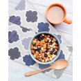 thumbnail image 3 of Grey Purple Moroccan Kitchen Dish Towels for Drying Dishes Set of 2, Retro Bohemia Geometric Pattern Waffle Weave Microfiber Hand Tea Bathroom Towels Quick Dry & Absorbent Towel 12x12, 3 of 7