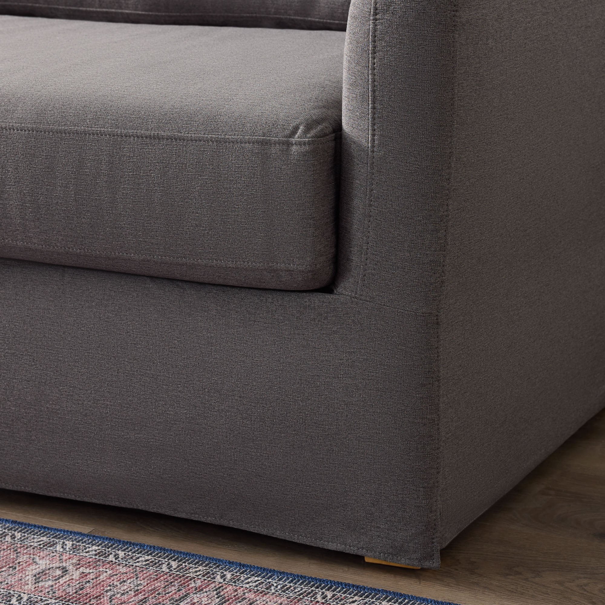 Mayview Alex Slipcover Sofa, Charcoal