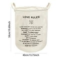 thumbnail image 2 of Stylish Patterned Linen Laundry Hamper Large Open Top Breathable Fabric For Home Durable And Easy Design, 2 of 5