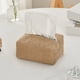 thumbnail image 2 of Porta pañuelos de tela de lino y algodón, rectangular, tejido a mano, fácil de llenar, organizador decorativo, dispensador de pañuelos., 2 of 8