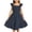 Navy389, variant on Venzia Girls Summer Dresses Smocked Sleeveless With Pockets Breathable Toddler Sundress