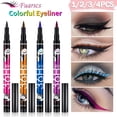 thumbnail image 2 of Delineador de ojos líquido negro, Lápiz Delineador de ojos resistente al agua, delineador de ojos líquido de larga duración de 36H, herramienta cosmética que No florece de secado rápido, 2 of 4