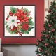 thumbnail image 2 of Pintura de diamante DIY Taladro parcial con forma especial Flor de Navidad Poinsettia 30x30cm, 2 of 9
