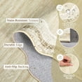 thumbnail image 4 of 6x9 Modern Plain Home Decor Washable Rug Stain Resistant Easy Cleaning Indoor Carpet Non Slip Area Rug Low Pile Floor Cover for Living Room Bedroom Office Playroom,Beige/Brown, 4 of 7