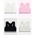 4 Pack Big Girls Bra Comfort Flex Seamless Adjustable Breathable Sports
