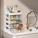 thumbnail image 3 of Hot Drawer Makeup Organizer Large Capacity Plastic Makeup Storage Box Lipstick Holder Office Supplies Home Desktop Storage Box, 3 of 5
