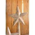 thumbnail image 3 of SET OF THREE WOODEN TABLE TOP STARS - WHITEWASH, 3 of 3