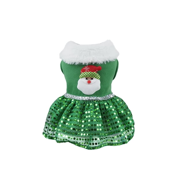 Greeniant Ropa para perros, vestido de Navidad, suministros para mascotas, gran resistencia, mano de obra fina, verde, bonito, transpirable, para Ropa para mascotas Verde/XL Greeniant PT004236-08