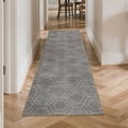 thumbnail image 2 of Entryway Runner Rug 2x6 ft Washable Non Slip Soft Low Profile Microfiber Modern Geometric Rug for Kitchen, Hallway, Laundry, Bedroom, 2 of 6