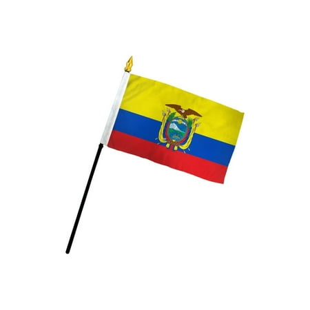 Ecuador 4x6in Stick Flag