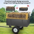thumbnail image 2 of EastVita Heavy Duty Dump ATV Trailer for Lawn Tractors 750 LB Capacity 15 Cu Ft Steel Utility Cart for Riding Mowers and ATVs, 2 of 6