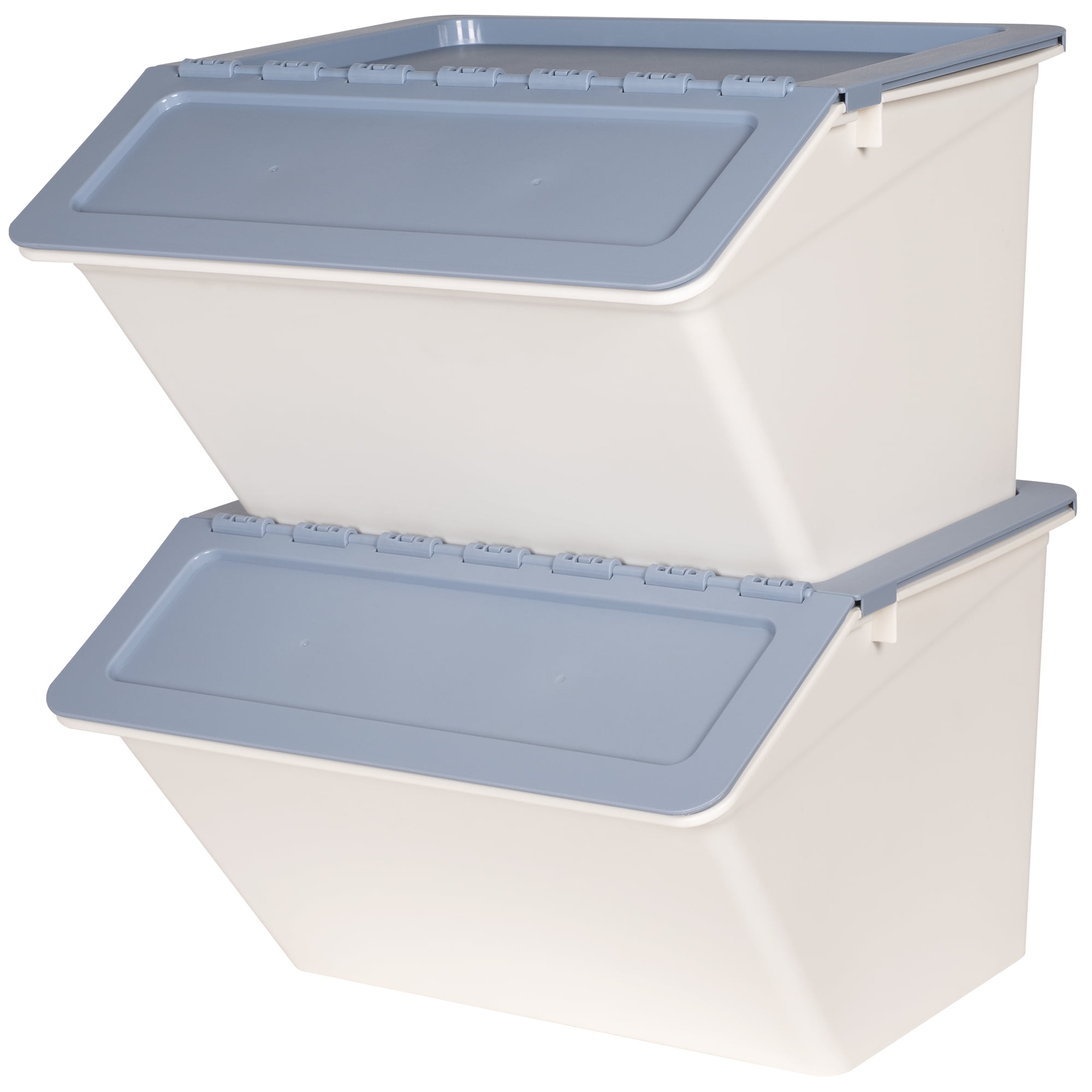 Neatfreak Kids Easy-Access Large Stackable Bin, Plastic, BLUE