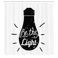 thumbnail image 2 of Ambesonne Saying Shower Curtain, Text on Home Appliance, 69"Wx84"L, Black White, 2 of 4