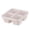 Beige, variant on IAJFHAFS Bento Snack Containers, Reusable 4 Compartment Divided Food Storage Containers, Divided Lunchable Container For School, Work And Travel