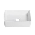 thumbnail image 6 of White Ceramic 30 in. Single Bowl Farmhouse Apron Kitchen Sink, 6 of 10