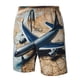 thumbnail image 4 of Fotbe Airplane World Map Adventure Trajes de Baño Estampados para Hombre, Shorts de Verano de Secado Rápido, Ropa de Playa, Bañadores-Small, 4 of 6