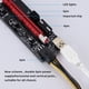 thumbnail image 5 of Seitruly Cable extensor PCI-E, placa de alimentación, USB 3,0, 1X a 16X, condensadores, tarjeta de línea, adaptador portátil de vídeo para ordenador, Electrónica miscelánea Blanco NO3, 5 of 8