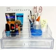 thumbnail image 2 of Beauty Acrylic Luxury Clear Case Acrylic Cosmetic, Jewelry Organizer with 1 Large Drawer 9 Compartments, 2 of 4