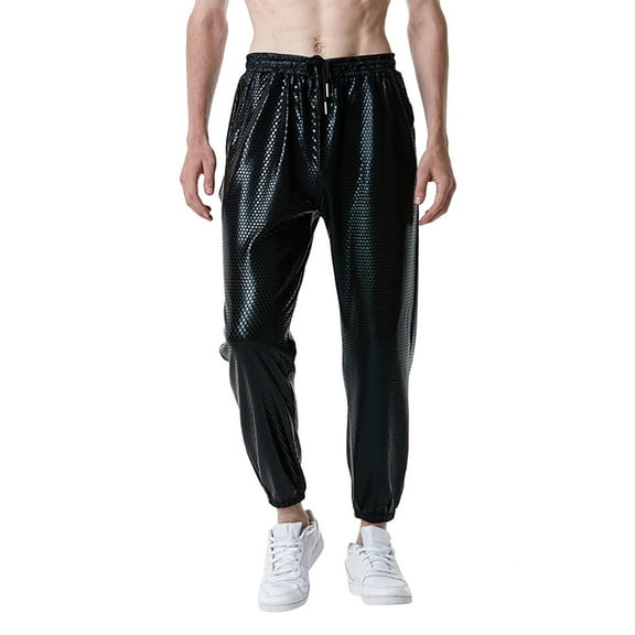 Vedolay Mens Sweatpants with Pockets Casual Pants Straight Fit Casual Pants Black,3XL