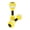 Yellow, variant on Win s Way High-Density EVA Foam Aquatic Water Dumbbells for Pool Exercise 2PC