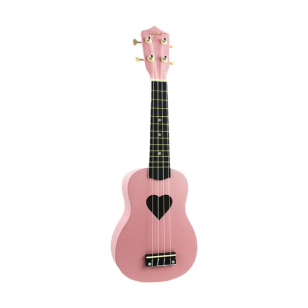 Guitarra de juguete para niños, juguete educativo musical, instrumento Musical rosa para mejorar las habilidades, ukelele pequeño para principiantes,