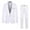 White, variant on Fgnfyis Men's Business New and Fashion Slim Fit Color Classic Single Leisure Suit Two Suits Suits for Men White XXXL