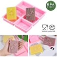 thumbnail image 4 of Moldes de silicona de abeja 3D, moldes de panal para jabones, molde rectangular para hornear pasteles, molde de resina para velas de colmena para manualidades caseras (cuadrado, ro, 4 of 4