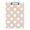Silver, variant on Light Brown Background White Dots Acrylic Clipboard Drawing Board with Hook Writing Pad File Storage A4 Size Gold 12.5" x 9"