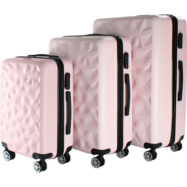 Set Juego 3 Maletas Rigidas Rack and Pack Viaje Equipaje 4 Ruedas 360 Walmart en linea