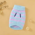 thumbnail image 7 of Pet Sweater Fashion Striped Autumn Winter New Product Dog Cat Clothing Warm Pullover French Bulldog Cardigan Outerwear Cute Coat, 7 of 7