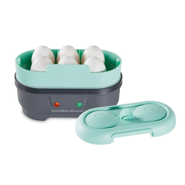 Hamilton Beach Sous Vide Style Electric Egg Bite Maker, Hard Boiled Egg Cooker & Poacher with Removable Nonstick Tray, Makes 2 in Under 10 Minutes, T