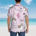 thumbnail image 6 of Bixox Men's Hawaiian Shirts Men's No Drama Llama Print Short-Sleeve Shirt-Large, 6 of 8