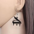 thumbnail image 2 of Piano Earrings Acrylic Keyboard Dangle Jewelry for Music Lovers, 2 of 5