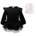 thumbnail image 2 of StylesILove Baby Girl Long Sleeve Ruffle Cotton Romper with Tulle Tutu Skirt (90/12-18 Months), 2 of 4