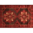 thumbnail image 1 of Ahgly Company Machine Washable Indoor Rectangle Persian Orange Traditional Area Rugs, 6' x 9', 1 of 1