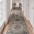 thumbnail image 3 of DEORAB Runner Rug 2.5X8 Non Slip Hallway Vintage Rugs, Machine Washable Lightweight Mat for Living Room, Entryway, Bedroom, Kitchen and Passage, Ultra-Thin, 3 of 7