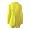 thumbnail image 3 of Ladies Work Suit Solid Color Blazer Single Breasted Outwear Button Down Pockets Jacket Comfy Loose Blouse V Neck Cardigan, 3 of 5