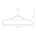 thumbnail image 2 of Unique Bargains Velvet Non-Slip Hangers Space Saving Clothes Hangers 30 Packs Beige, 2 of 6