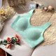 thumbnail image 4 of bralettes para mujer Wirefree Soft Pads Sujetador Tops Gym Workout Sport Sujetador Bustier Crop Top Green_L Magideal bralettes para mujer, 4 of 7