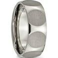 thumbnail image 4 of Titanium Faceted 8mm Satin Band (Size 11) Made In China tb179-11, 4 of 5