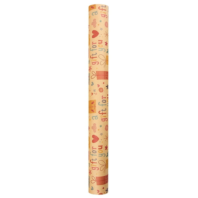 Binwennn 1PCs ( 70cmX50cm, 4.11 Square Feet)-sided Christmas Wrapping Paper, Classic Santa And Other Patterns Reversible Christmas Wrapping Paper Foil Christmas Wrapping Paper Set Christmas Wrapping