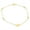 Gold, variant on 925 Sterling Silver Yellow Gold-Tone White CZ Love Heart Womens Girls Link Chain Bracelet