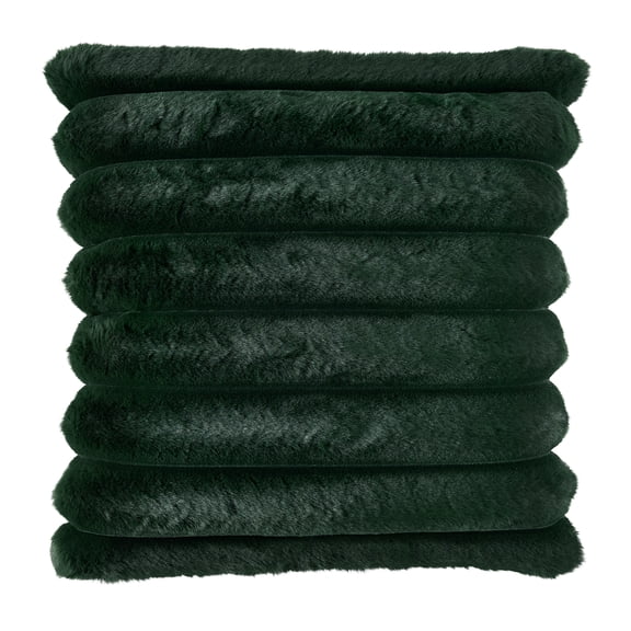 Better Homes & Gardens Mountain Pine Channel Faux Fur Throw Pillow 22" x 22"