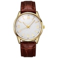 thumbnail image 2 of Resicozy Watches for Men Quartz Waterproof Wristwatch with Leather Band Casual Simple Fashion Mens Watches Gift Gold, 2 of 2
