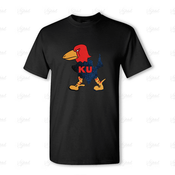 1923 KU Jayhawk Vintage College University Fashion Hippie Style Unisex Tee V80395, for men & women, up to size 5XL