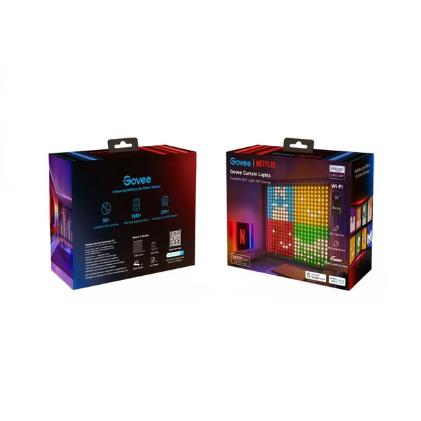 Govee Netflix Indoor 4.92x4.92ft DIY Mode RGBIC LED Curtain Lights
