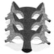 thumbnail image 1 of NUOBESTY - 3 máscaras de lobo de fieltro para disfraz de media cara, ideal como recuerdo de fiesta para niños (gris), 1 of 6